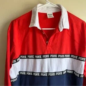 PINK Victoria's Secret Tops Pink Victorias Secret Jersey Polo